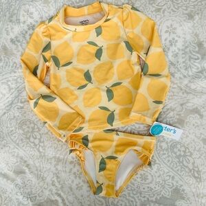 Girls 5T long sleeve bathing suit